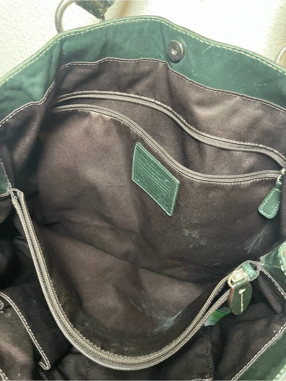 Coach Y2K Vintage Hampton Signature Canvas Tote in Olive Green